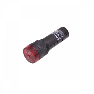 Luz Piloto LED Roja 220VAC Cabeza 19mm Altura 55mm Diámetro 15mm