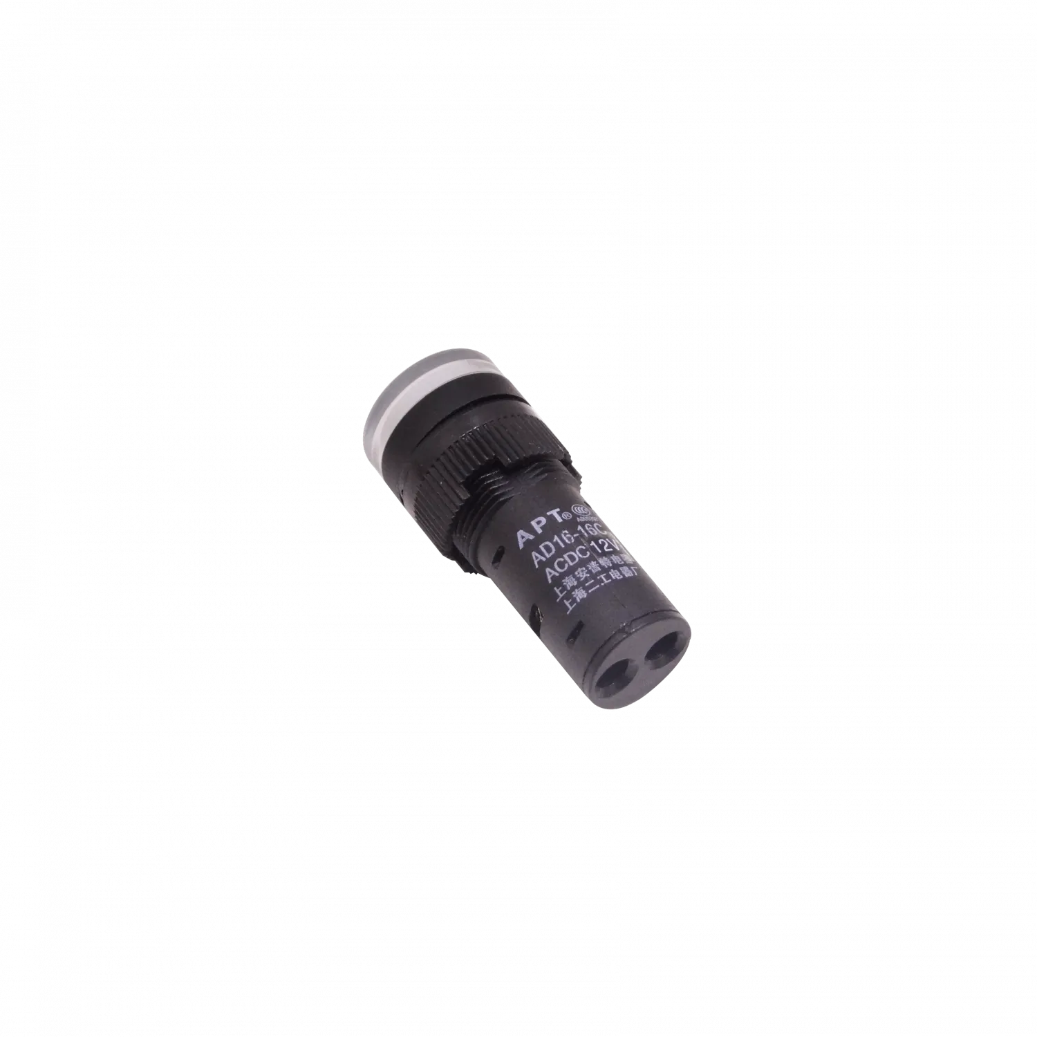 Blanco Luz Piloto LED 12VDC/AC 15mm-diametro 19mm-cabeza 45mm-altura 1