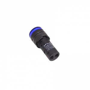 Azul Luz Piloto LED 12VDC/AC 15mm-diametro 19mm-cabeza 45mm-altura