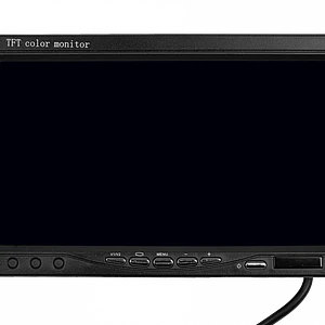Monitor 7-pulgadas Pantalla Analogo 2-RCA-H Plug-5,5x2,1mm Auto-Muro