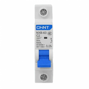 Interruptor Automatico Termomagnetico C2 NXB-63 CHINT 2A 6kA 230/400V 