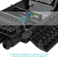 Caja de Empalme de Fibra Óptica 96 Fusiones IP68 Negra - BOX-96N - Miniatura 1