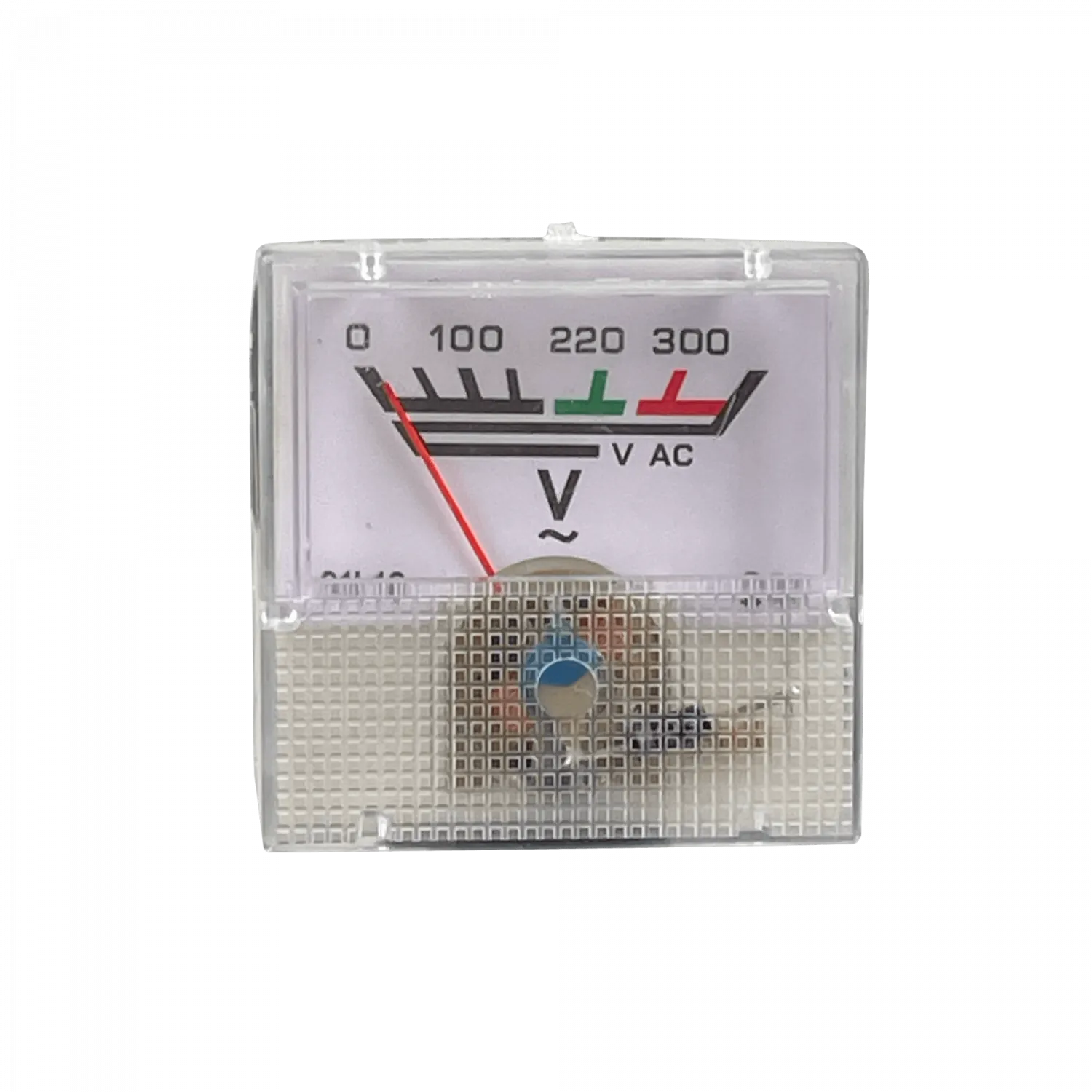 Voltímetro analógico 0-300 VAC, panel 40×40 mm, VOLT-AC 1