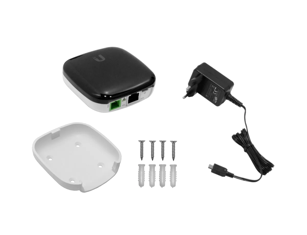 GPON ONU con Fuente PoE24V, SC/APC, 1x Gigabit Ethernet, Sin Pantalla, Monomodo, Ubiquiti UF-LOCO 1