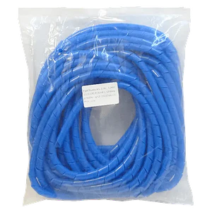 PE Azul 12mt 12/15/0,85mm Espiral Atrapa Cable Ordenador