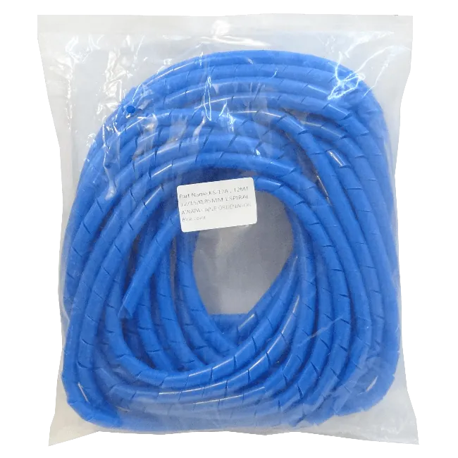 PE Azul 12mt 12/15/0,85mm Espiral Atrapa Cable Ordenador 1
