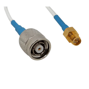 10cm RPTNC-M RPSMA-H Cable RF Coaxial Blanco