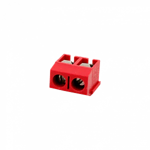Rojo 16-Ampere 2-Pin Regleta-Tornillo 300V-Max 16A-Max AWG22-14 5,08mm