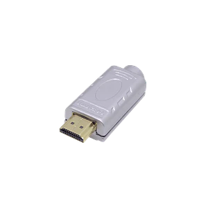 Conector HDMI Macho Blindado Atornillable v2.0, Terminal Volante con Tierra