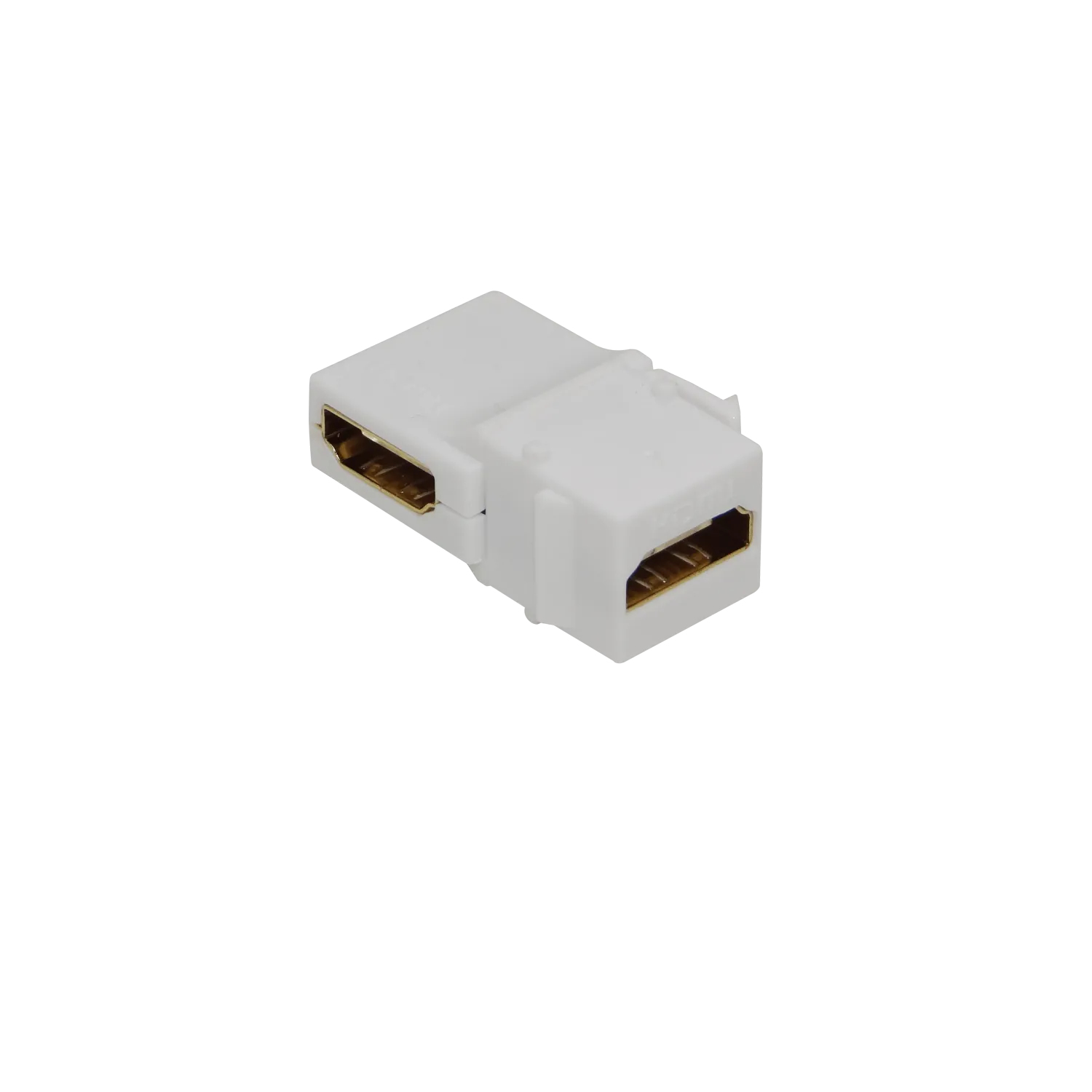 HDMI Angular-90-grados Hembra-Hembra Keystone Blanco 1