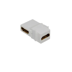 HDMI Angular-90-grados Hembra-Hembra Keystone Blanco
