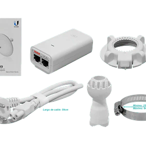 UBIQUITI AC 2,4GHz 13dBi 27dBm 1-1000-RJ45 inc-PoE24V-12W 2x2 NanoBeam