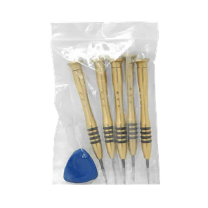 Set de 5 Atornilladores de Precisión para Telecomunicaciones, Paleta, Cruz, 25mm