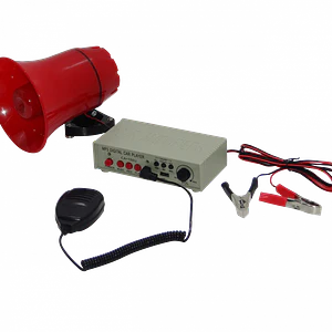 Megáfono MP3 USB 25W para Auto, Grabación 120s, Micrófono 3.5mm