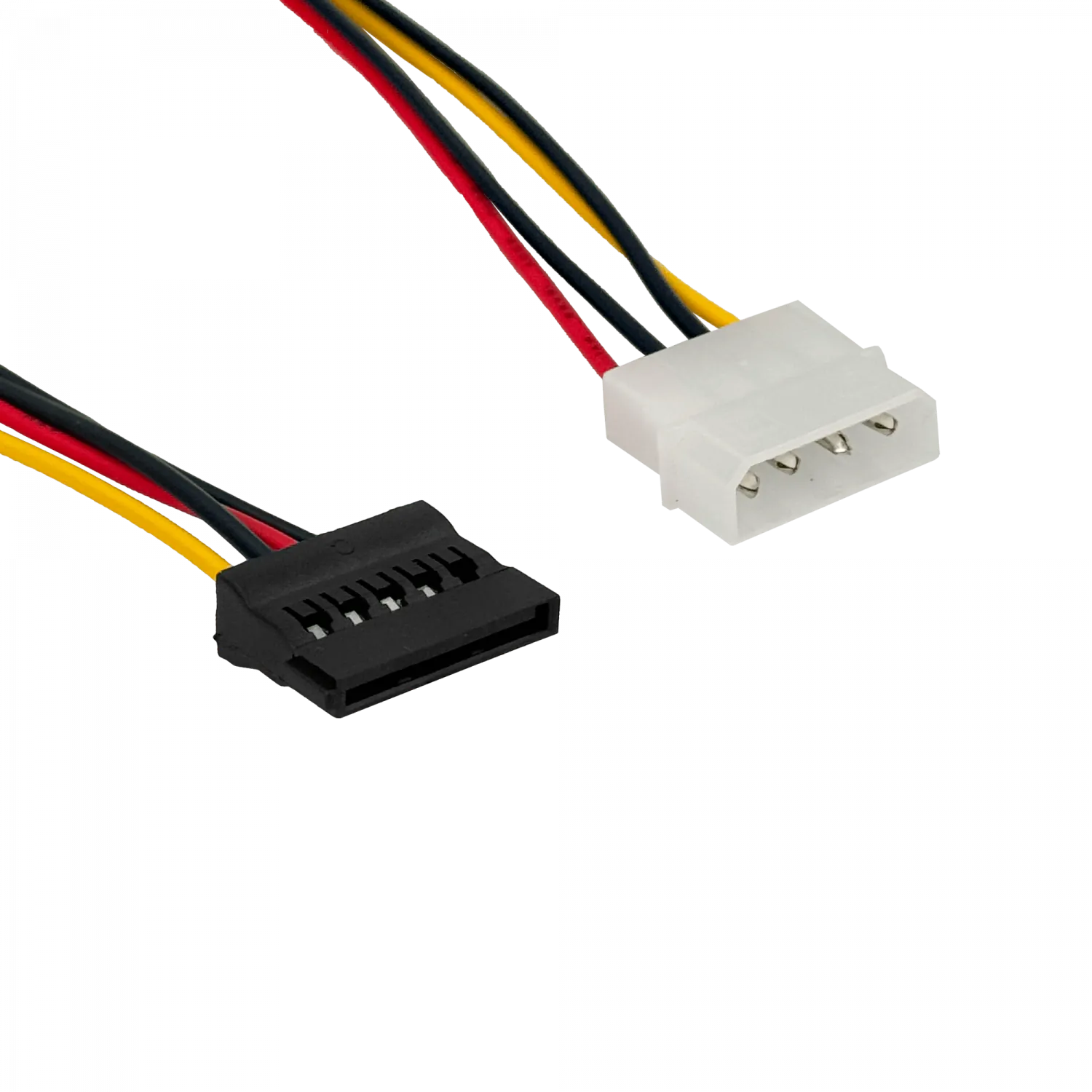 1-MOLEX-M 1-SATA-H Cable de poder 15cm 1