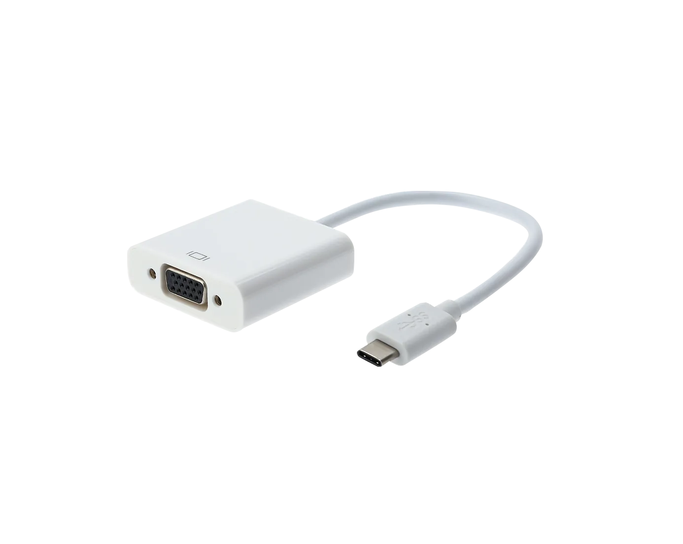 Adaptador USB-C Macho a VGA Hembra USB 3.0/3.1, 10cm, Solo para PC 1