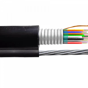 Cable de Fibra Óptica Monomodo 48 Fibras G652D Minitubo Figura 8 Exterior con Portante - CFS848