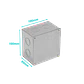 Caja Metálica FPCWM-3 (A11) – 100×100×65 mm con tapa 102×102 mm zincada - Miniatura 2
