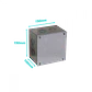 B15 Caja 150x150x100mm c/Tapa-155x155mm Zincada Metalica - Miniatura 1