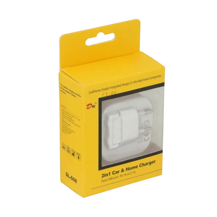5V 2,1A 2-USB-AH Cargador 2-entradas 100-240V 12/24V-Auto req-cables 1
