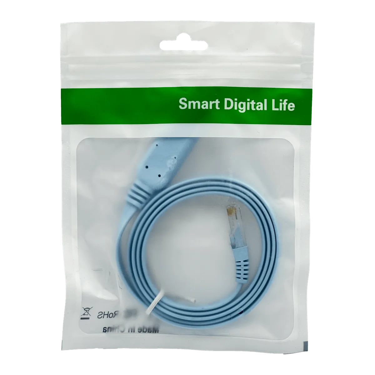 Cable 1mt Console RJ45-Macho USB-AM Convertidor p/Puerto RS232 USB2 1