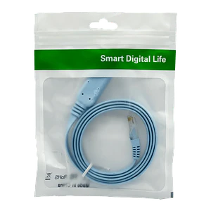 Cable 1mt Console RJ45-Macho USB-AM Convertidor p/Puerto RS232 USB2