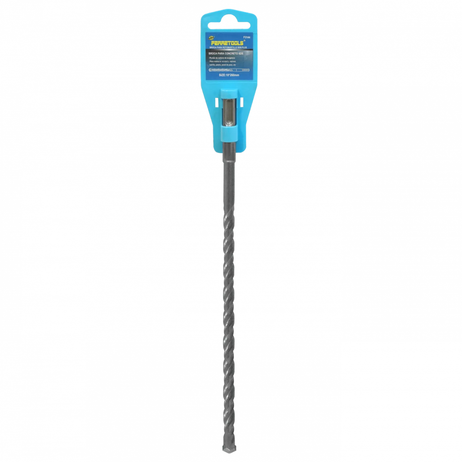 BROCA-126. 10mm x 260mm Broca Rotomartillo Concreto SDS sim-Hilti 10x260 1