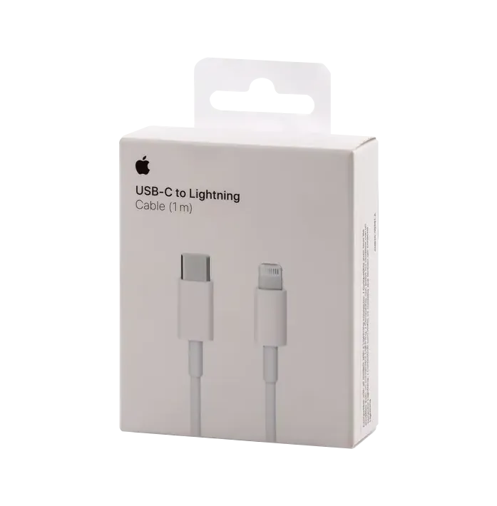 Cable USB-C a Lightning Apple 1m Blanco MUQ93AM/A Original para iPhone y iPad (Sin caja) 1