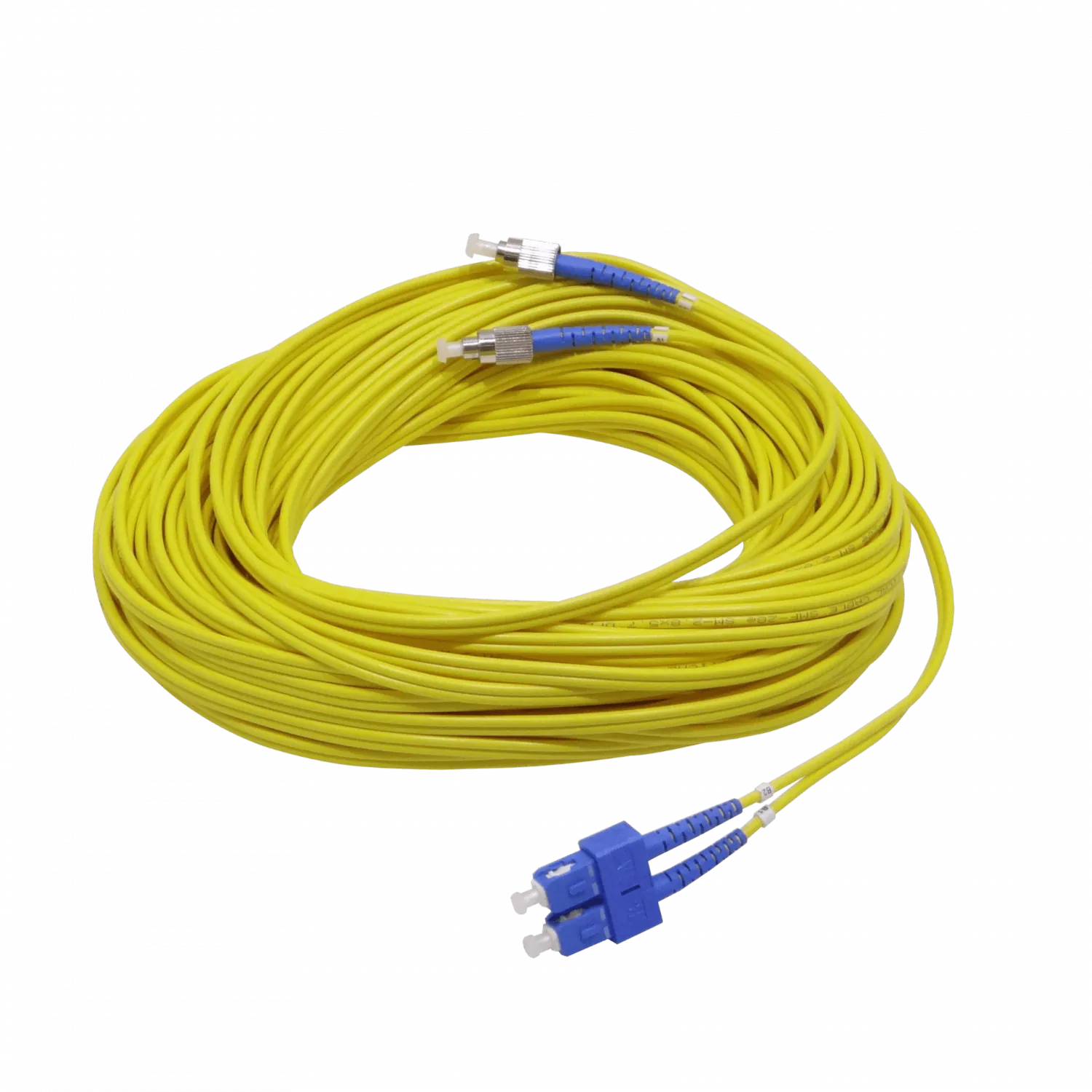 25mt SC-FC MonoModo SM Duplex Jumper Cable Fibra 9/125um 3.0mm 1