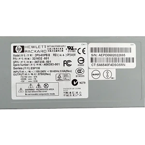 HP 575W Fuente Poder RPS para Servidor Proliant DL380 G4 DPS-600PB