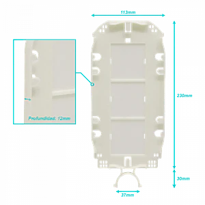 Bandeja p/MUFA-36 Domo Vertical req/YH-BASE permite 36-fusiones/mang
