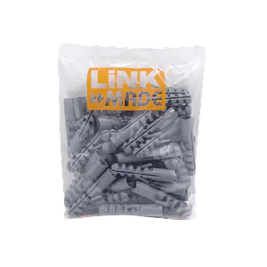 50-Unids. 12mm Tarugo Plastico Gris 12x60mm