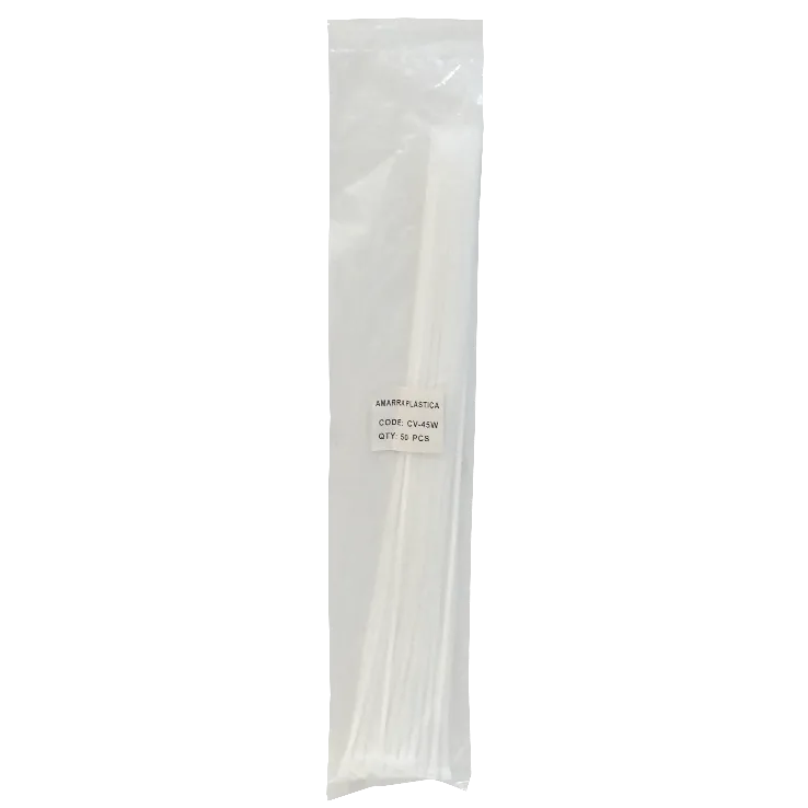 Amarra Plastica Nylon 4.8x500mm 50-un 500x4,8mm Blanca  1