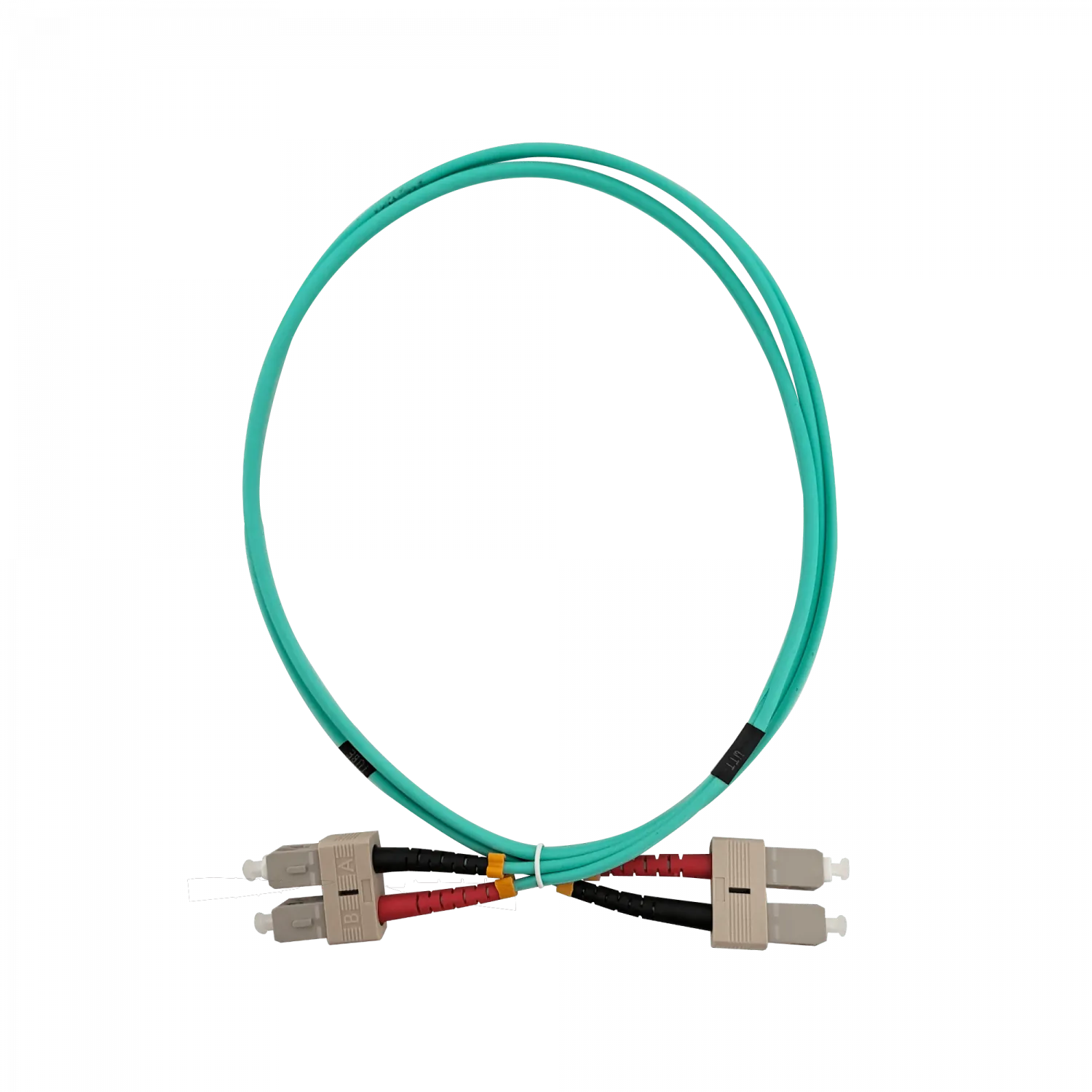 Cable Jumper de Fibra Óptica Multimodo OM3 SC-SC Duplex 1m 3.0mm LSZH - JF3CC1 1