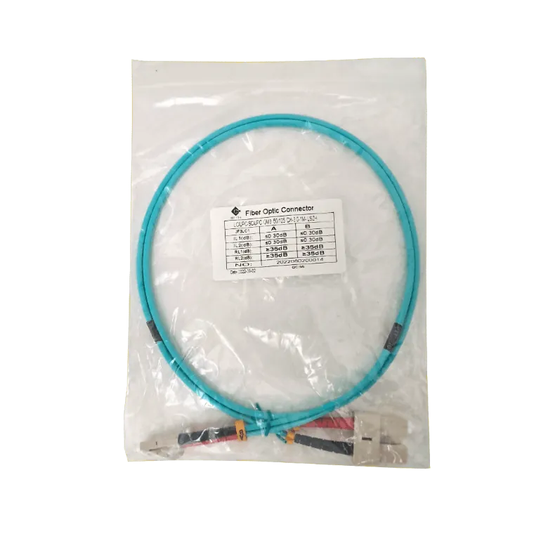1mt LC-SC OM3 MultiModo MM Duplex Jumper Fibra 50/125um 3.0mm LSZH 1