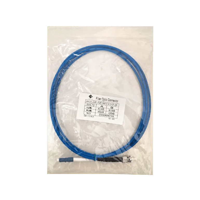 LSZH Blindado 2mt LC-ST Mono SM Simplex Jumper Cable Fibra 3.0mm 9/125 1