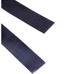 Amarra Negra Velcro Clasica Doble Faz 25mt 20mm