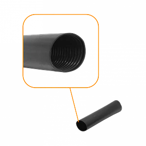 30mm 15cm 1,5mm Negro Termo Contractil Termoretractil Rigido para Mufa