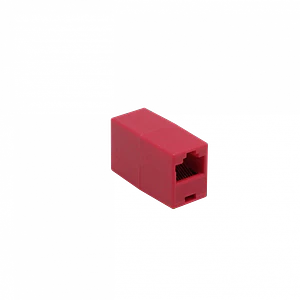 Copla Roja RJ45-RJ45 Hembra-Hembra Union Cupla