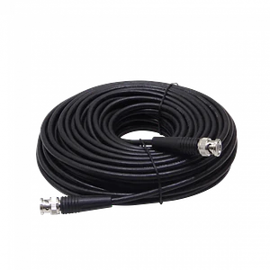 Cable RG59 Coaxial BNC-M a BNC-M, 20m Negro, para CCTV