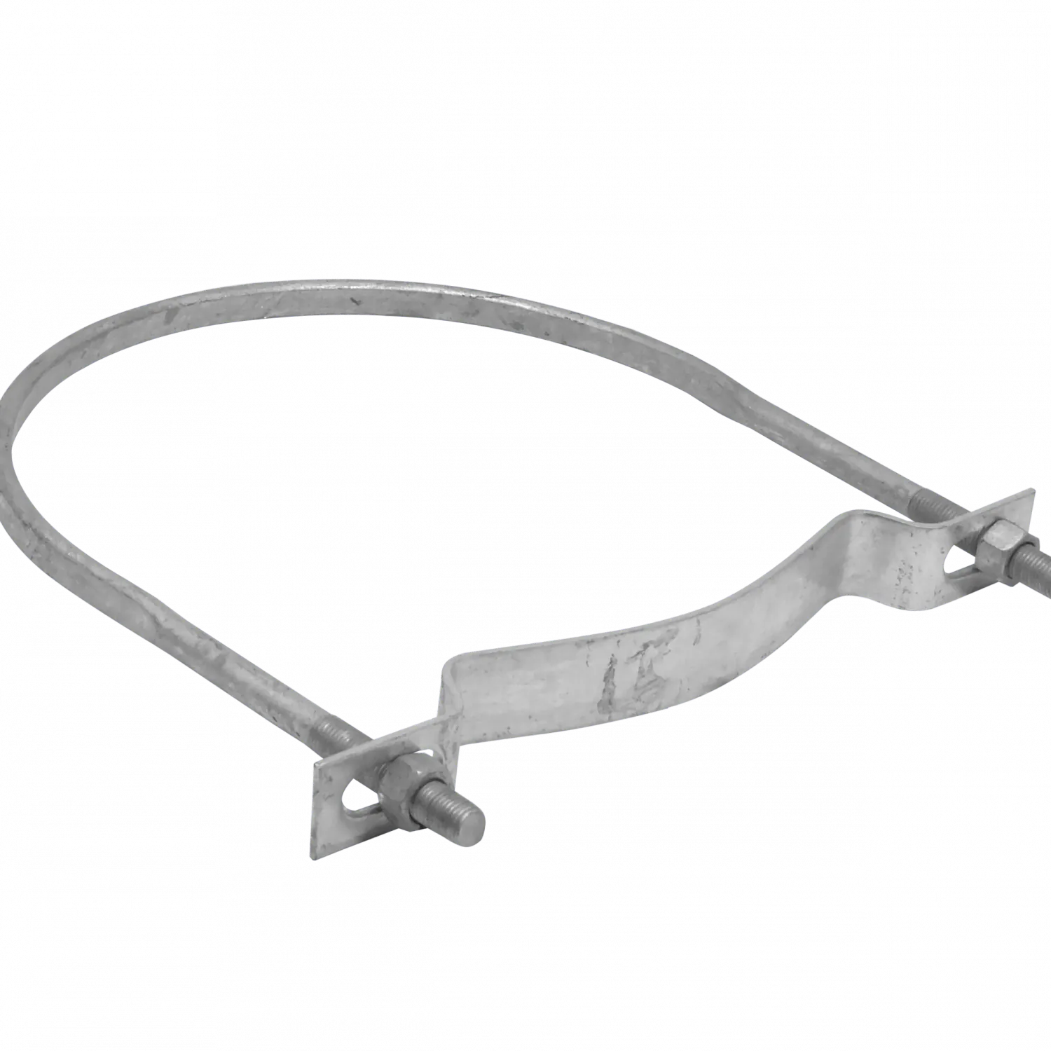 Clamp 310mm 303-319mm Galvanizada para Poste Redondo Tuercas-23mm 1