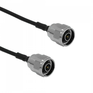 Par de Cables Coaxiales ALGCOM 2NN - 50 cm, N-Macho a N-Macho, SM141