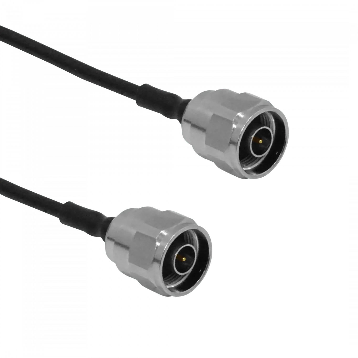 Par de Cables Coaxiales ALGCOM 2NN - 50 cm, N-Macho a N-Macho, SM141 1