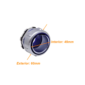 Metalico 1-1/2-Pulg Prensa Estopa para Flexible Aislacion IP65