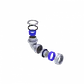 Metalico 1/2-Pulg Codo Prensa Estopa para Flexible Aislacion IP65 - Miniatura 1