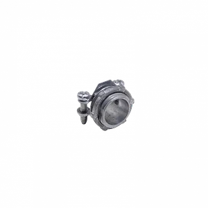 Metalico 1/2-Pulg Union Tipo Clamp Romex para Conduit Flexible c/Hilo