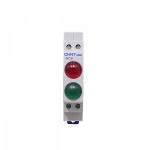 CHINT Verde/Rojo Luz Piloto LED 230VAC 20mA 4-pin para Riel Din