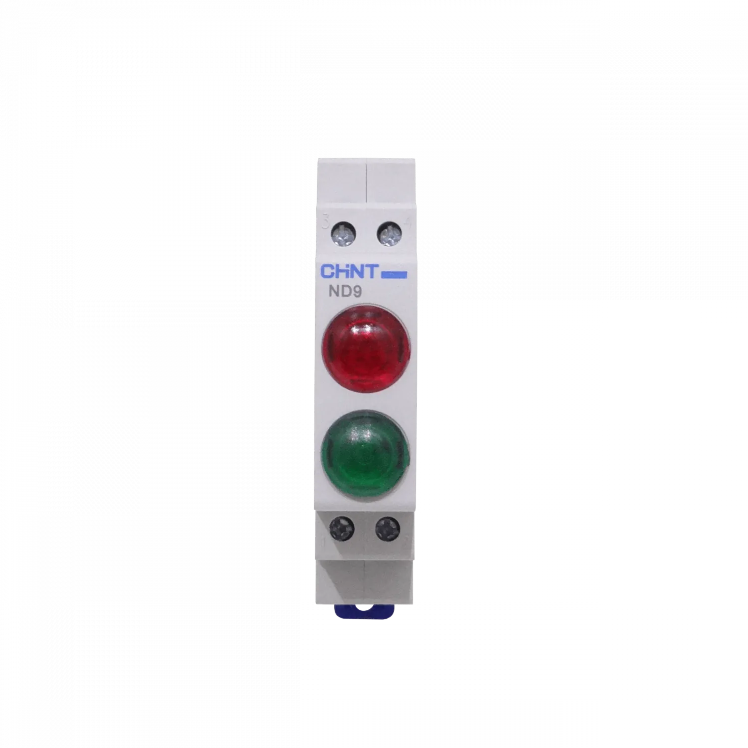 CHINT Verde/Rojo Luz Piloto LED 230VAC 20mA 4-pin para Riel Din 1