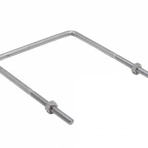 Abrazadera para Poste 1/2 BT, 235x255x12x115mm, Tuercas 19mm