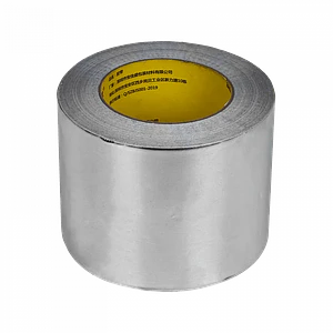 Cinta Adhesiva de Aluminio PlasticPE ALCF34 0.03mm 150mm x 50mt, Alta Resistencia, Color Aluminio